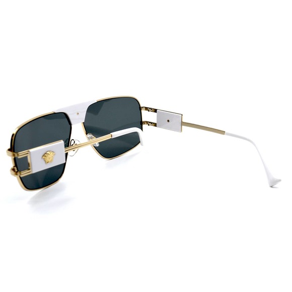 VERSACE VE2251 147187 GOLD/WHITE DARK GREY SUNGLASSES main image 9